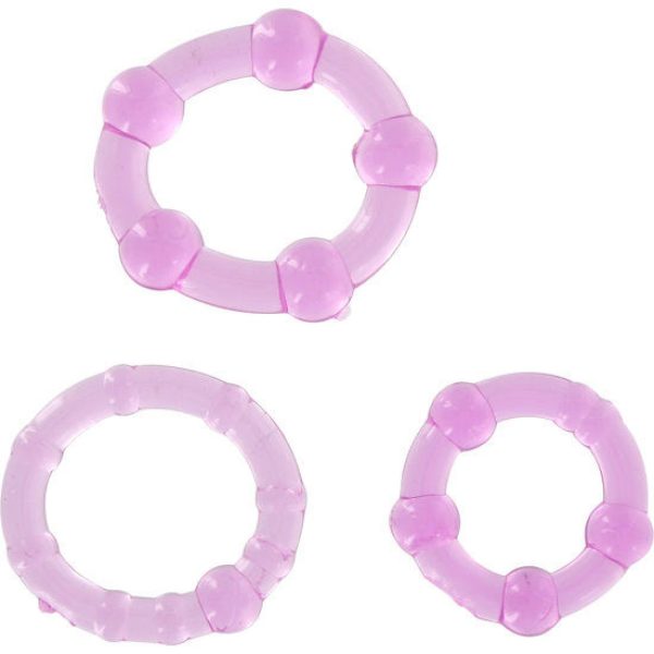 SEVENCREATIONS JUEGO TRES ANILLOS PENE LILA - Imagen 1